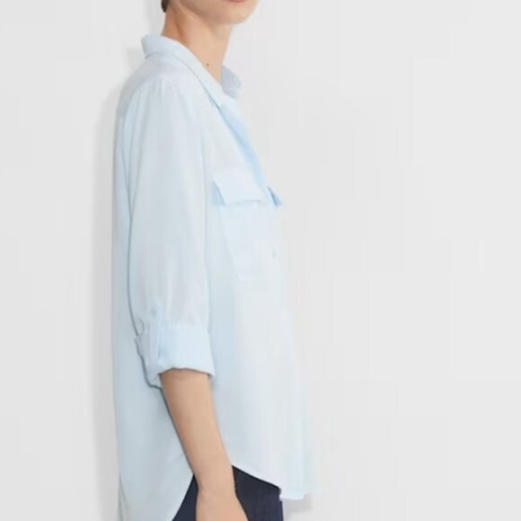 Aritzia Utility Blouse in blue - Picture 3 of 5